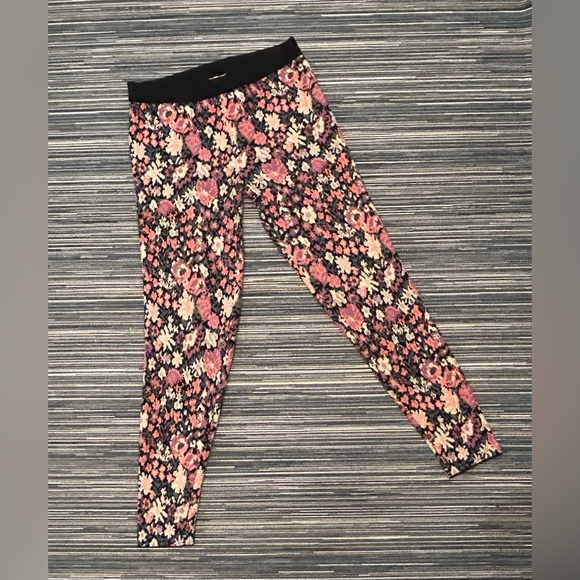 Zara Size M Floral Jacquard Knit Cardigan Sweater and Leggings Set - Picture 7 of 12